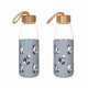 FIN DE SERIE Bouteille verre nomade gris 550ml - Pebbly