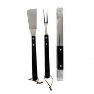 FIN DE SERIE Ustensile barbecue manche bois x3 - Cook Concept