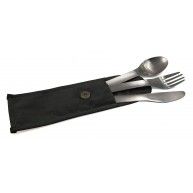 Couverts nomade inox noir - Cookut