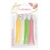 Stylo chocolat jaune, blanc, vert et rose x4 - Scrapcooking