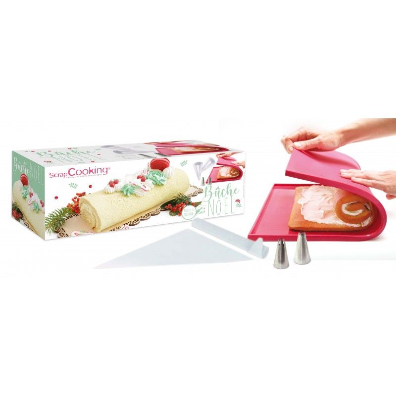 Kit moule bûche roulée Noël - ScrapCooking - MaSpatule