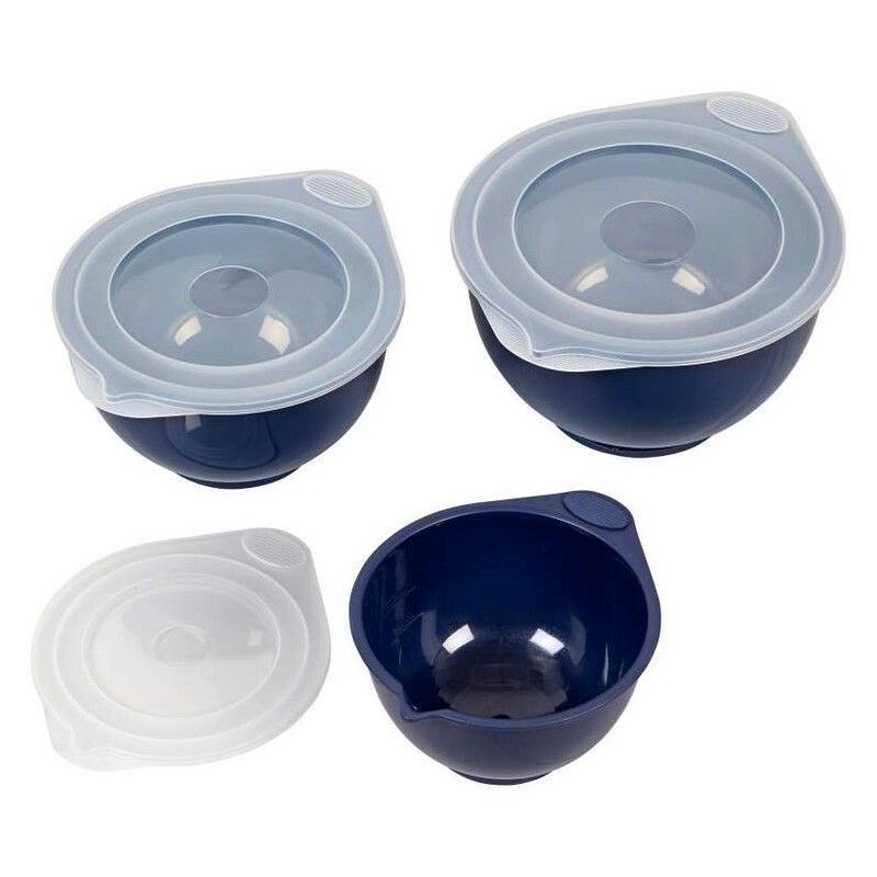 Acheter un tupperware en verre KitchenCraft avec un couvercle bleu