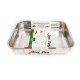 Plat rectangulaire inox 25x19cm - Patisse