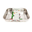 Plat rectangulaire inox 25x19cm - Patisse