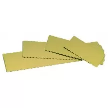 Semelle à bûche et cake or 34,5cm x50 Mallard Ferrière