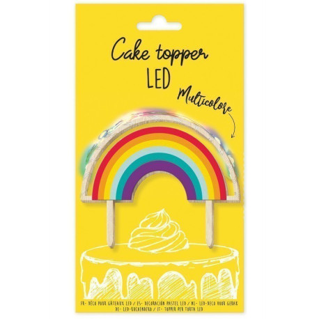 Cake Topper LED Rainbow - ScrapCooking
