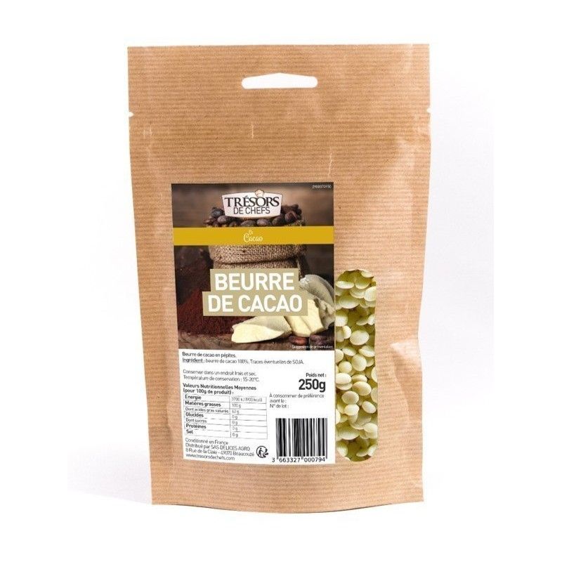 beurre de cacao en sachet