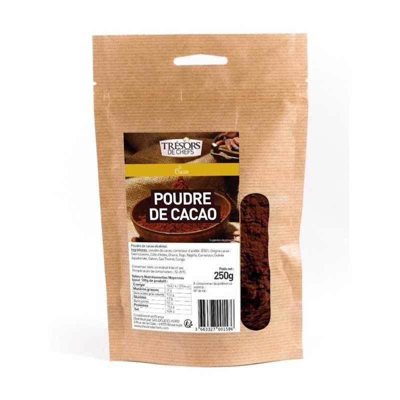 Poudre de cacao 100%, Valrhona (250 g)