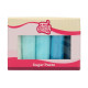 Pâte à sucre bleu assorti 100g x5 - FunCakes