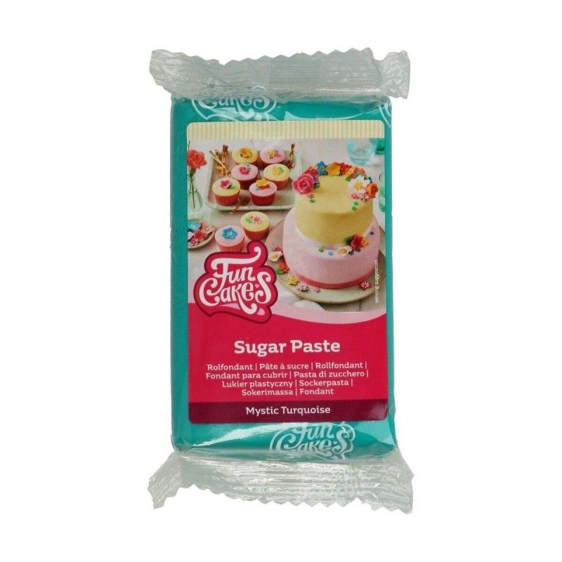 Pâte à sucre turquoise 250g - FunCakes - MaSpatule