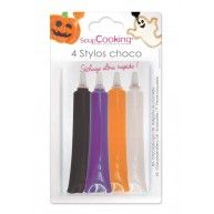 Stylo choco Halloween 25g x4 - ScrapCooking