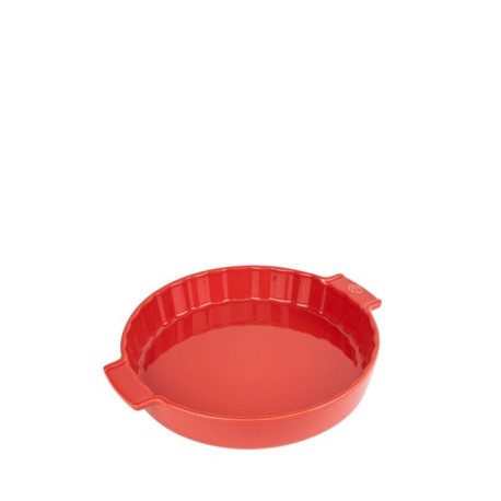 Tourtière rouge céramique Appolia 28 cm - Peugeot