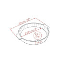 Tourtière rouge céramique Appolia 28 cm - Peugeot