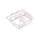 Plat à four rectangulaire ardoise céramique Appolia 40cm - Peugeot
