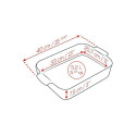 Plat à four rectangulaire ardoise céramique Appolia 40cm - Peugeot