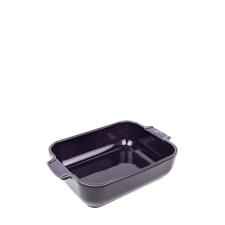 FIN DE SERIE Plat à four rectangulaire aubergine céramique Appolia 25cm - Peugeot