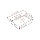 Plat à four rectangulaire aubergine céramique Appolia 25cm - Peugeot