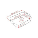 Plat à four rectangulaire aubergine céramique Appolia 25cm - Peugeot