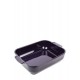 FIN DE SERIE Plat à four rectangulaire aubergine céramique Appolia 32cm - Peugeot