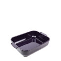 FIN DE SERIE Plat à four rectangulaire céramique aubergine Appolia 32cm - Peugeot