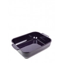 FIN DE SERIE Plat à four rectangulaire aubergine céramique Appolia 32cm - Peugeot