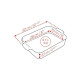 Plat à four rectangulaire aubergine céramique Appolia 32cm - Peugeot