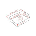 Plat à four rectangulaire aubergine céramique Appolia 32cm - Peugeot