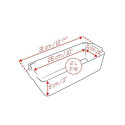 Plat à cake rouge céramique Appolia 31cm - Peugeot
