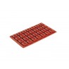 Moule silicone mini-savarin carré x28 - Pavoni Italia