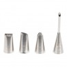 Douille inox déco x4 - Patisse