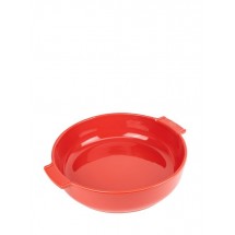 FIN DE SERIE Plat à four rond céramique rouge Appolia 30cm - Peugeot