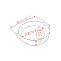 Plat à four rond céramique rouge Appolia 30cm - Peugeot