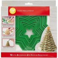Kit Sapin Noel biscuit 3D - Wilton