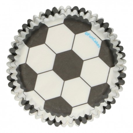 Caissette cupcake football x48 - Funcakes