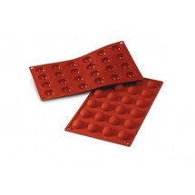 Moule silicone 24 demi-sphère Silikomart