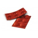 Moule silicone 6 demi sphère 6cm Silikomart