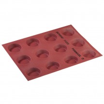 Plaque silicone microperforé 12 tartelettes - Pavoni Italia