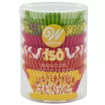 Caissette cupcakes Néon Floral x150 Wilton