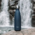 Bouteille isotherme Granite bleu nuit 500ml - Qwetch