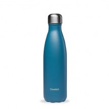 Bouteille isotherme MATT Bleu Canard 500ml - Qwetch