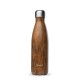 Bouteille isotherme Wood brun 500ml - Qwetch