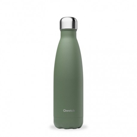 Bouteille isotherme Granite Kaki 500ml - Qwetch