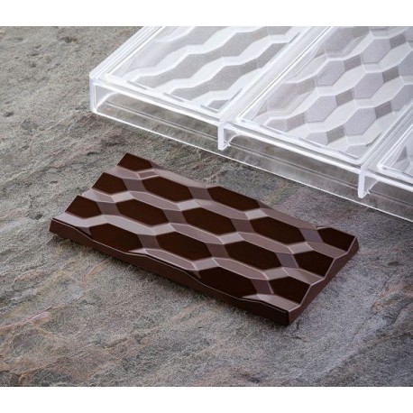 Moule Choco bar HEXA Vallée - Pavoni Italia