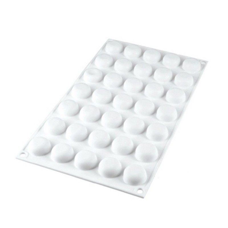 Moule Silicone 15 Ronds Bombés Ø45 x h20 mm - 26ml SilikoMart Professional  - , Achat, Vente