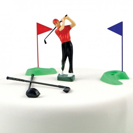 Décoration gâteau Golf x13 - PME