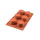 Moule silicone 6 muffins - Silikomart