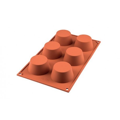 Moule silicone 6 muffins - Silikomart