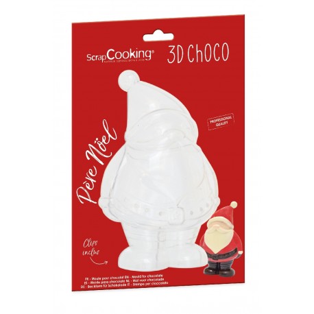 FIN DE SERIE Moule 3D choco Père Noël - ScrapCooking