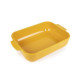 Plat à four rectangulaire céramique jaune safran Appolia 32cm