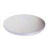 Support à gâteaux rond épais argenté 30cm - Scrapcooking